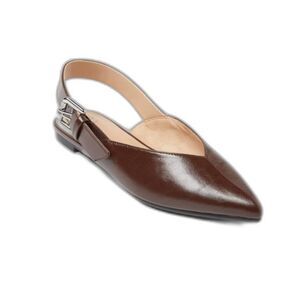 a new day Dark Brown Pointed Slingback Flats
